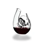 Riedel Decanter Curly Fatto A Mano Black/White/Black Optic